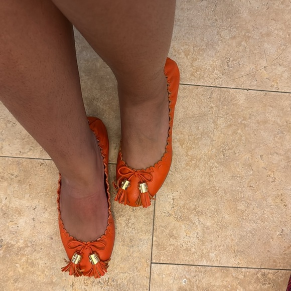 Tory Burch Reese Mestico Tassel Flats - Picture 2 of 7